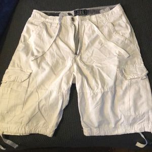 Men’s white champs sport gear cargo shorts